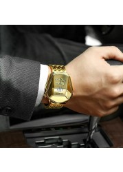 Luxury Men's Wrist Watch Fashion Stainless Steel Wrist Watch Quartz Watch Men 2022 Relogio Masculino