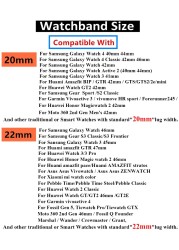 Silicone 20mm 22mm Band For Amazfit GTS 2 2e Garmin Mini GTR 42mm 47mm GTR2 Sport Bracelet For Amazfit Bip Strap Galaxy Watch 4