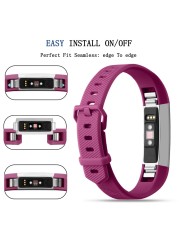 8pcs/6pcs/3pcs Soft Silicone Adjustable Band For Fitbit Alta HR Band Wristband Strap Bracelet For Fibit Alta Watchband