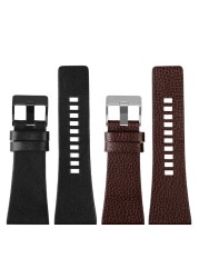 Genuine Leather Watchband for Diesel DZ7396DZ1206 DZ1399 DZ1405 Watch Band Litchi Grain 22 24 26 27 28 30 32 34mm Strap Bracelet