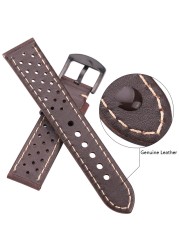 Cowhide Watches 20mm 22mm Genuine Leather Vintage Wrist Strap Strap For Samsung Galaxy Watch 46mm Bracelet