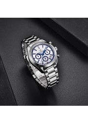 Pagani Design Chronograph Quartz Men's Watch Army Waterproof Stainless Steel Bracelet Clock Luxury Business Fashion Casual 2022