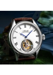 GIV Flying Tourbillon Mechanical Skeleton Watch Luxury Movement For Men Mechanical Wristwatches Sapphire Waterproof Watches Man