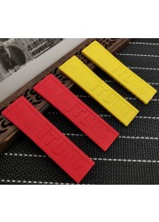 silicone rubber watch band 22mm 24mm black yellow red blue watchband bracelet for navitimer/avenger/breitling toss strap