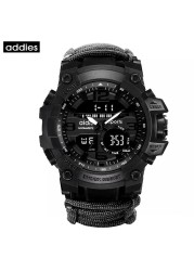 Addies-G Shock Military Watch for Men, with Compass, 3 Bar, Water Resistant, Digital Movement, Outdoor, Sports, Casual, Fashion