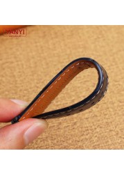 Top Layer Cowhide Genuine Leather Bracelet 19 21mm 22mm Dark Blue Watch Strap for Longines L29094920 Watches Wrist Band