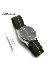 NATO Zulu Elastic Nylon Strap Watch Strap 18mm 20mm 22mm Parachute Bag Watchband French Forces Bracelet Military Watch Strap
