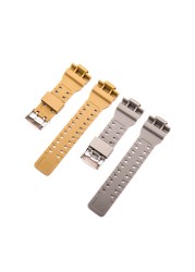 Watch Accessories Suitable for Casio Strap Set GA-110 GLS-100 GD-120 Camouflage G-SHOCK Strap Case Men's and Women's Straps