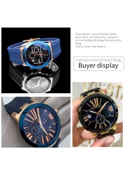 26mm*20mm Silicone Rubber Watch Band Fit For Ulysse Nardin Black Blue Brown Strap Waterproof Steel Folding Buckle Wrist Tools