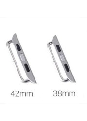 10pcs/lot Stainless Steel Watchband Adapter 1:1 For Apple Watch Band 38/40 41 42 45 44mm Chain 2 3 4 5 6 7 Connector Accessories