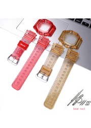 Watch Accessories Men Rubber Color Strap Suitable for Casio G-SHOCK DW5600GW5035 Ladies Resin Waterproof Sport Watchband