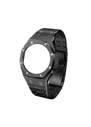 GA2100 Metal Bezel Strap Stainless Steel Casioak Watchband Watch GA2110 Adjustment Accessories Kit With Tools