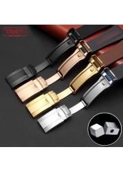 High quality rubber watch strap 20mm 21mm waterproof silicone wristband camouflage watchband wrist band watch bracelet