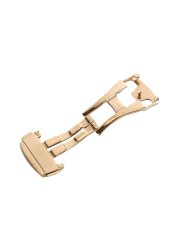 Clasp for Omega watch 16mm 18mm 20mm buckle silver gold rosegold polish 316L stainless steel clasp for silicone/leather strap