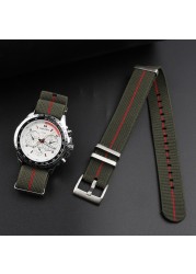 18mm 20mm 22mm French Forces Parachute Bag Watchband NATO Zulu Elastic Nylon Strap Watch Strap Military Bracelet Watch Band