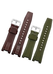 Leather Strap for Casio GST-S100g/S110/S130l/W100G/W110/210B/400G/410/B100/W300 Wristband Accessories 26x14mm