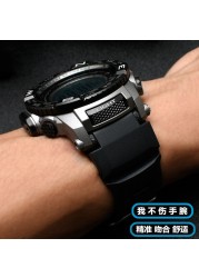 Watch strap suitable for Casio Mountaineering Series PRG-260 / 270 / 500 PRW-3500 / 2500 / 5100 silicone strap 18mm