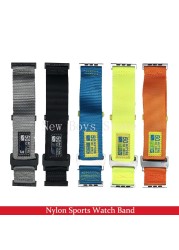 Nylon watch strap for apple watch 7 6/se/5/4/3/2/1 band active le strap for iwatch 44mm 42mm sport wristband for iwatch 7 41 45mm