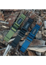 Hot Top Nylon Dark Blue Watch Strap for S-Eco No. 5 007 Series Sport Watchband 20mm 22mm 24mm Band