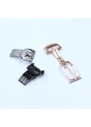 Brand Quality Watchband Folding Buckle For Breitling Clasp 18mm 20mm Silver Black Rose Gold Stainless Steel For Silicone Leather