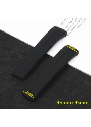 Soft Silicone Watch Band 21mm Fit For Tissot Strap For T013 T047 Rubber T-sports Watchband Waterproof For T013420A T047420A