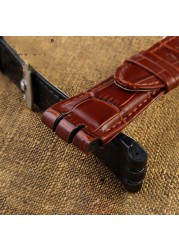 23mm Genuine Calf Leather Watchband Steel Clasp for Swatch Burlesque YOS440 449 448 401G Watch Strap Watchband Bracelet Wrist Man