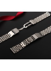 Breitling watch strap, solid, 20mm, 22mm, 24mm, stainless steel, for AVENGER, NAVITIMER, SUPEROCEAN