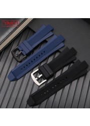 Silicone Rubber Watch Band Convex Interface 13mm For M-K MK8184 MK8295 MK8296 MK8445 MK8152 Watchband Man Watches Strap