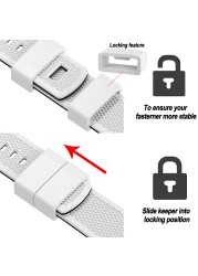 Hemsut سيليكون أشرطة ساعة ذكية ، 18 مللي متر 20 مللي متر 22 مللي متر الإفراج السريع حزام ساعة مطاطي للرجل المرأة لينة استبدال