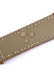 BEAFIRY Watch Strap 18mm 19mm 20mm 21mm 22mm Ostrich Pattern Genuine Leather Brown Watchband For Fossil Huawei Brown Black