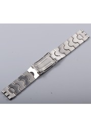 Classic 17*19mm 20*22mm Solid Stainless Watchband For Swatch Watch Bnad Strap Men Women Wristband Stock Silver Logo