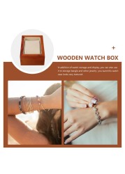 Watch packing box minimalist bracelet jewelry display container wooden organizer