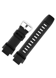 For Casio PRG-260/550/250/ PRG500 PRW-3500/2500/5100 High Quality Rubber Watch Strap Replacement Watchband With Tools 18mm Black