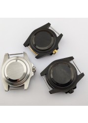 40mm NH35 NH36 case, watch accessories, add ceramic bezelfit for nh35 nh36, miyota 8215 8205 movement NO.26