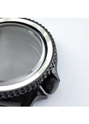 41.5mm NH35 NH36 case, watch accessories, stainless steel plated sapphire glass suitable for NH35 NH36 movement