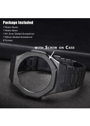 GA2100 Mod Kit For Casio 3rd Metal Stainless Steel Case Band Modified Watch Strap CASE For G-Shock GA-2110 Replacement Accessory