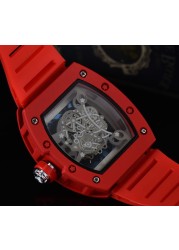 2022 RM Feature Luxury Men's Military Hollow Sports Watch Men Analog Date Quartz Watch Men's Watch