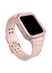 TPU Case + Strap For iWatch Series 7 6 SE 5 4 Watchband Protective For Apple Watch 38mm 42mm Sport Strap Bracelet Accessories