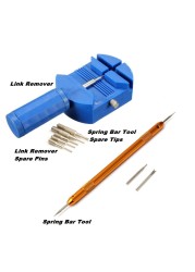 144pcs watch repair tools watch holder opener remover spring bar pry screwdriver watch tool kit watchmaker tools part