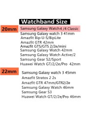 22mm 20mm watch strap for samsung galaxy watch 4 classic 46mm 42mm smart watch genuine leather strap amazfit cuff bracelet