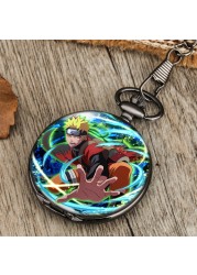 2022 New Custom Men Pocket Watch Japan Animation Style Alloy Case High-end Unise Quartz Watches With Chain for Male Friend