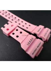 Pink Silicone Rubber Watchband and Bezl for GWF-1000 Watch Strap Watch Bands Waterproof Cover Sport Watches with Tools