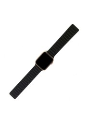 Genuine Leather Strap for Apple Watch SE 7 6 5 4 Band Magnetic Loop Wirstband 38mm 40mm 41mm 42mm 44mm 45mm Women Men Bracelet