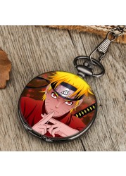 Men's Quartz Pocket Watch Accept Custom Cartoon Character Patterns With Thick Chain Valentine's Day Gift For Boyfriend Husband