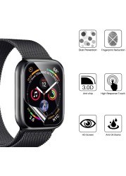 3pcs Clear Flexible Screen Protector for Apple Watch Series 7 6 5 4 3 SE Applewatch IWatch 45mm 44mm 42mm 41mm Screenprotector Film