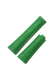 Rolamy 20mm Watch Band Strap Calf Strap Real Leather Vintage Replacement Watchbands Men Women Black Green White Brown Red Blue