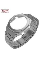 Stainless steel strap and bezel for Casio g-shock GA2100 watchband and case upgrade solid 2rd 3ND GA-2100 modified band