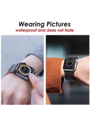 Soft Silicone Magnetic Band For Apple Watch 5 4 3 6 7 41 45mm Rubber Wristbands For iWatch SE Series 44 40 42mm 38mm Sport Loop