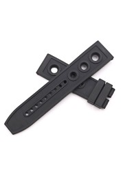 CARLYWET - Rubber and silicone replacement watch strap, 22 24 mm, wholesale, high quality, for Breitling Superocean