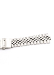 Rolamy 20 22mm Hollow Curved End Solid Screw Quick Stainless Steel Jubilee Watch Band Strap Bracelet With Clasp For Seiko SKX007